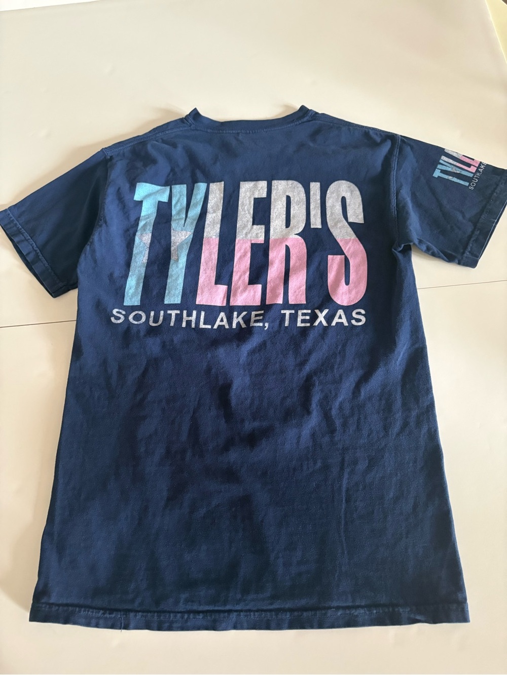 Comfort Colors Navy Tyler's Southlake Texas Short Sleeve Pocket Tee